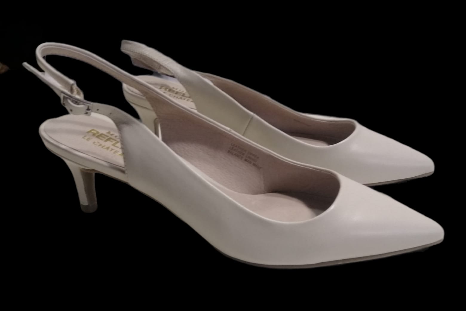 Chaussure petits talons en cuir