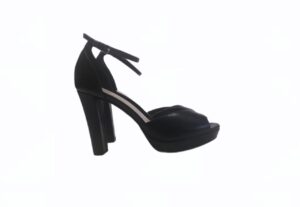 Chaussure ouverte à talons noire