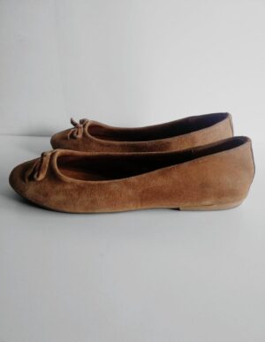 Ballerine basse en cuir