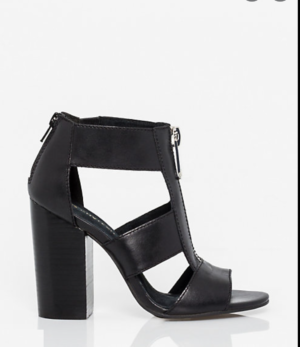 Chaussure ouverte à Talons en cuir
