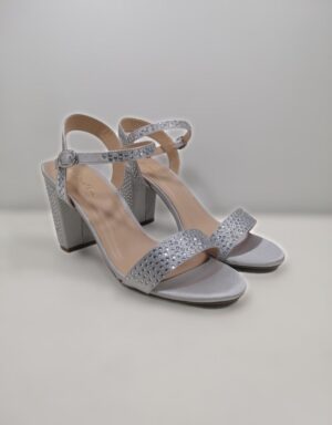 Chaussure à talons silver