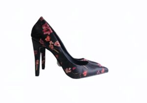 Chaussure à talons pump fleurie