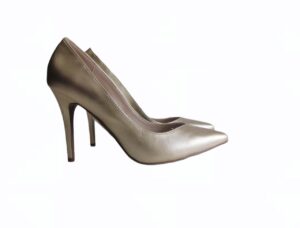 Chaussure à talons pump doré