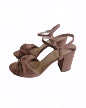 Chaussure à talons block blush