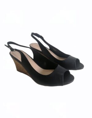 Chaussure à talons wedges noire