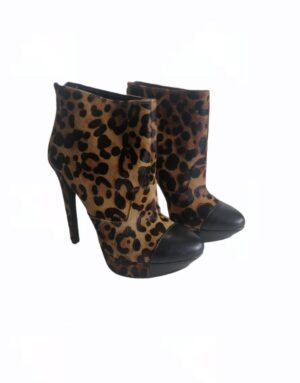 Botillon à talons panthère