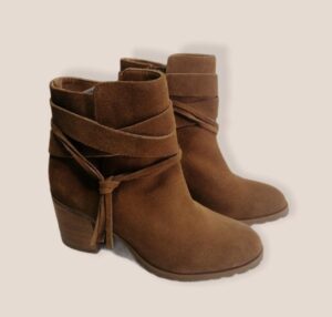 Botillons en cuir Tan