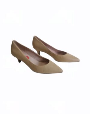 Chaussure petit talons Nude en cuir