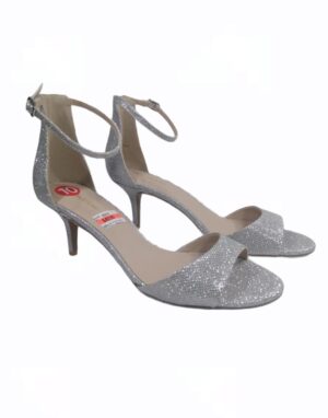 Chaussure ouverte à talons  stringstrap silver