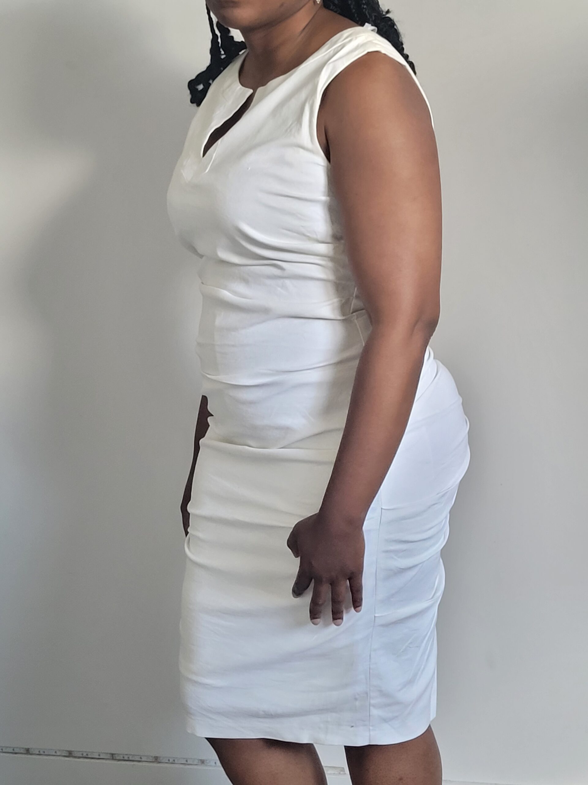 Robe droite Blanche