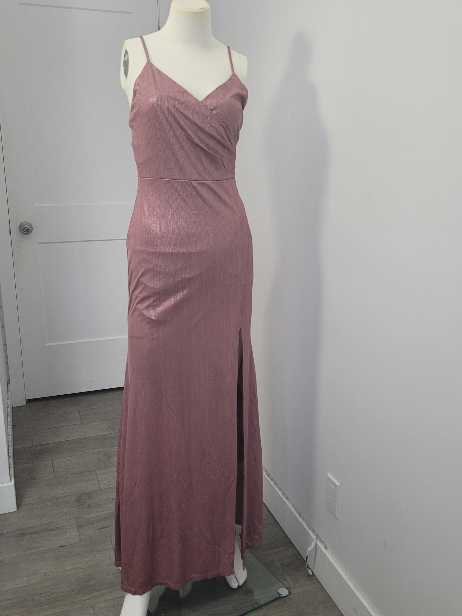 Robe de soirée blush