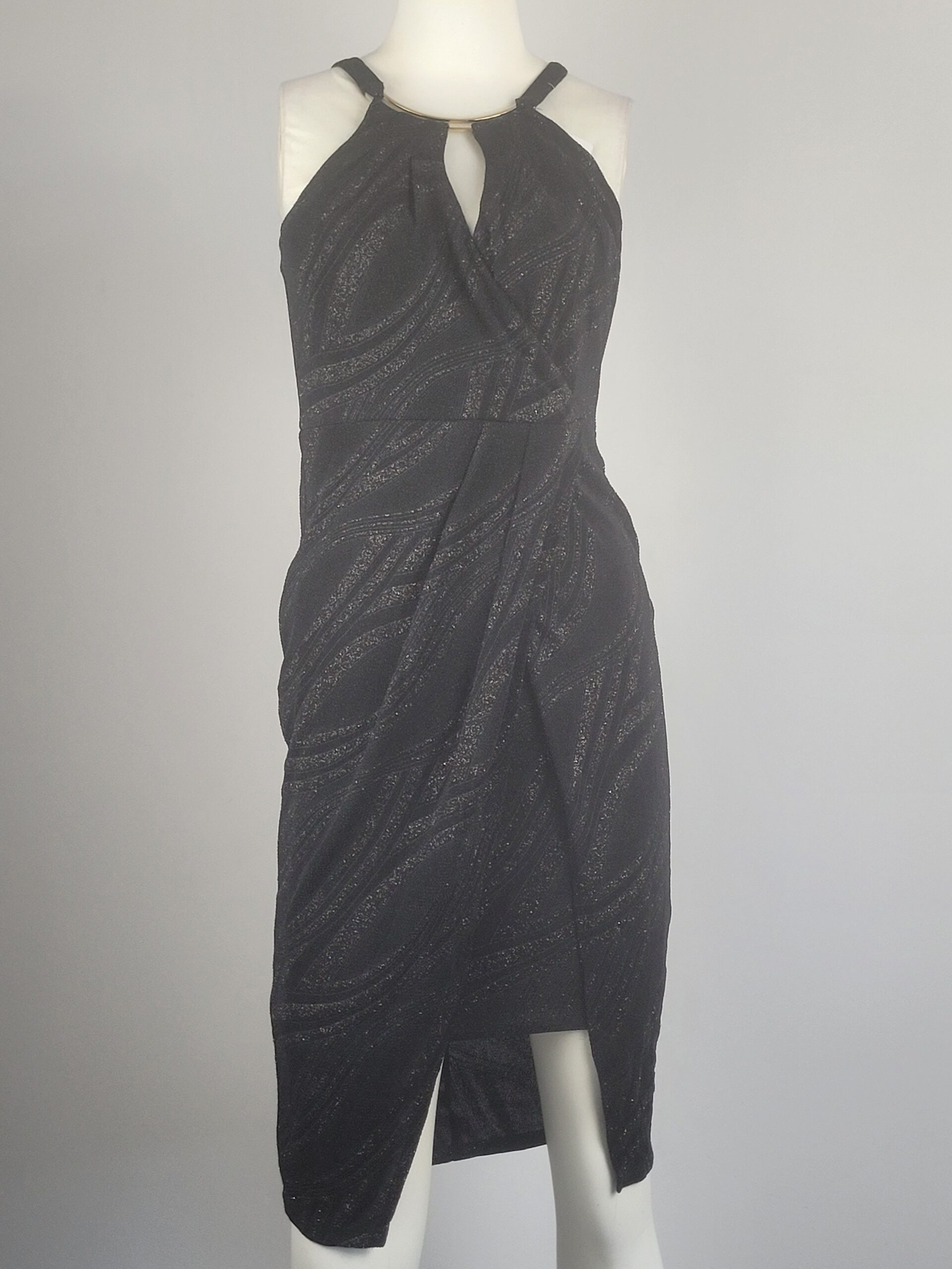 Robe noire paillettes